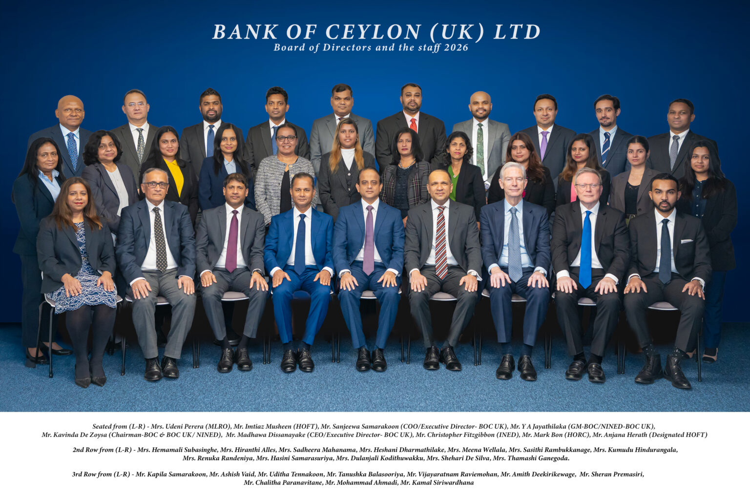 Board of Directors & Staff 2026